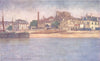 PARIS. The Seine near Charenton 1909 old antique vintage print picture