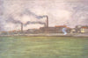 PARIS. Factory Chimneys 1909 old antique vintage print picture