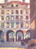 PARIS. In the Rue St Honore 1909 old antique vintage print picture