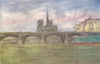 PARIS. Pont de Tournelle 1909 old antique vintage print picture