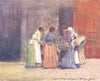 PARIS. Shop by the side of the Seine 1909 old antique vintage print picture