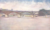 PARIS. The Pont des Arts 1909 old antique vintage print picture