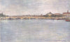 PARIS. Pont Nationale 1909 old antique vintage print picture