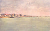PARIS. The Seine at Sunset 1909 old antique vintage print picture