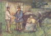NETHERLANDS. Gelderland. The sale of a cow 1904 old antique print picture