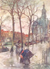 NETHERLANDS. Drenthe. Canal de Turfmarket, Hague 1904 old antique print