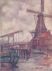 NETHERLANDS. North Holland. Mill de Adrian, Haarlem 1904 old antique print