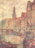 NETHERLANDS. North Holland. Oudezijdsch, Voorburgwal, Amsterdam 1904 old print