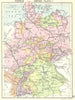 GERMANY. German Empire-Plate I; Small map 1912 old antique plan chart