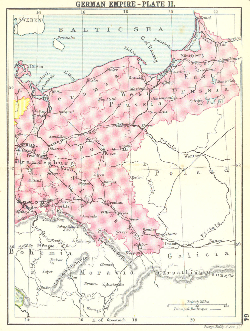 GERMANY. German Empire-Plate II; Small map 1912 old antique plan chart