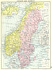 SWEDEN. Sweden and Norway; Inset map of Finmark; Small map 1912 old