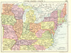 USA. United States-Plate I; Small map 1912 old antique vintage plan chart