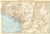SWITZERLAND. Environs of Vevey and Montreux 1930 old vintage map plan chart