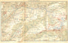 SWITZERLAND. Leysin-Diablerets 1930 old vintage map plan chart