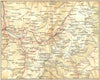HAUTE-SAVOIE. Chamonix and Mont Blanc 1930 old vintage map plan chart