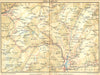 SWITZERLAND. Brig-Simplon 1930 old vintage map plan chart
