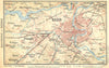 SWITZERLAND. Environs of Berne 1930 old vintage map plan chart