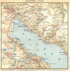SWITZERLAND. Environs of Thun 1930 old vintage map plan chart