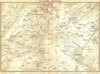 SWITZERLAND. Environs of Murren 1930 old vintage map plan chart