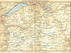 SWITZERLAND. Interlaken-Grindelwald-Gletsch 1930 old vintage map plan chart
