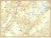 SWITZERLAND. Environs of Kandersteg 1930 old vintage map plan chart