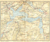 SWITZERLAND. Lake of Lucerne 1930 old vintage map plan chart