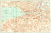 SWITZERLAND. Zurich 1930 old vintage map plan chart