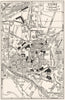 SWITZERLAND. Coire 1930 old vintage map plan chart