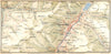 SWITZERLAND. Environs of Davos 1930 old vintage map plan chart