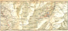 SWITZERLAND. Environs of Arosa 1930 old vintage map plan chart