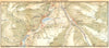 SWITZERLAND. Environs of St Moritz and Pontresina 1930 old vintage map chart
