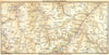 SWITZERLAND. Splugen-St Moritz-Bernina 1930 old vintage map plan chart