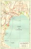 SWITZERLAND. Lugano 1930 old vintage map plan chart