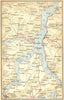 ITALY. Lake of Como 1930 old vintage map plan chart