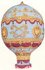 AIRCRAFT. Montgolfier balloon 1930 old vintage print picture