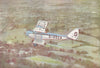 AIRCRAFT. D H Moth in flight 1930 old vintage print picture