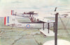 AIRCRAFT. A fleet of Fairey III aeroplanes flying in formation 1930 old print