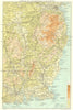 IRELAND. Dublin to Waterford and Kilkenny 1906 old antique map plan chart