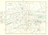 IRELAND. Cork 1906 old antique vintage map plan chart