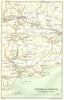 IRELAND. Youghal to Lismore Blackwater River 1906 old antique map plan chart