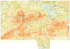 IRELAND. Killarney District 1906 old antique vintage map plan chart