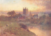 HEREFORDSHIRE. View of the town of Hereford 1926 old vintage print picture