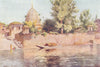KASHMIR. A Hindu temple, Srinagar 1924 old antique vintage print picture