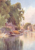 KASHMIR. Above the fifth bridge, Srinagar 1924 old antique print picture