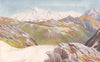 KASHMIR. Distant view of Nanga Parbat from the Kamri Pass 1924 old print