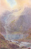 KASHMIR. Lake Shisha Nag at sunset 1924 old antique vintage print picture
