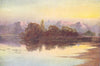 KASHMIR. Sunset on the Wular Lake 1924 old antique vintage print picture