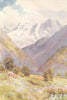 KASHMIR. Mount Haramokh, from the Erin Nullah 1924 old antique print picture