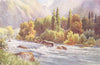 KASHMIR. Gorge of the Sindh Valley at Guggangir 1924 old antique print picture