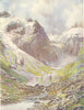 KASHMIR. Lake Sinsa Nag, Lidar Valley 1924 old antique vintage print picture